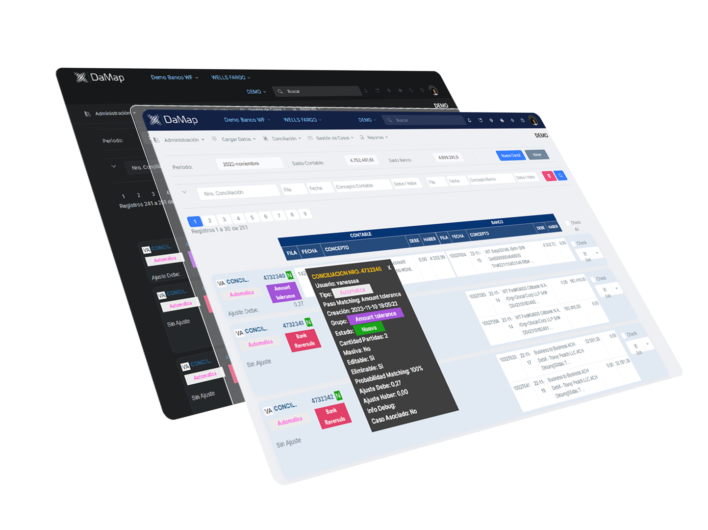 Los errores más comunes de la conciliación bancaria se resuelven con DaMap